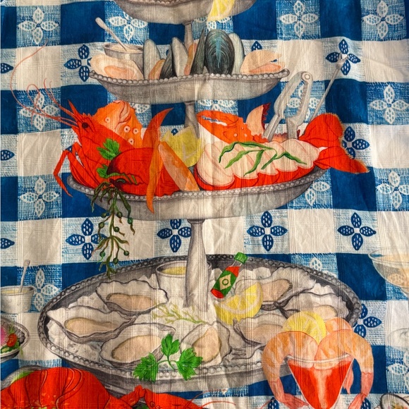 Rachel Antonoff Gwen seafood tower Blue and White Dress - Picture 4 of 7